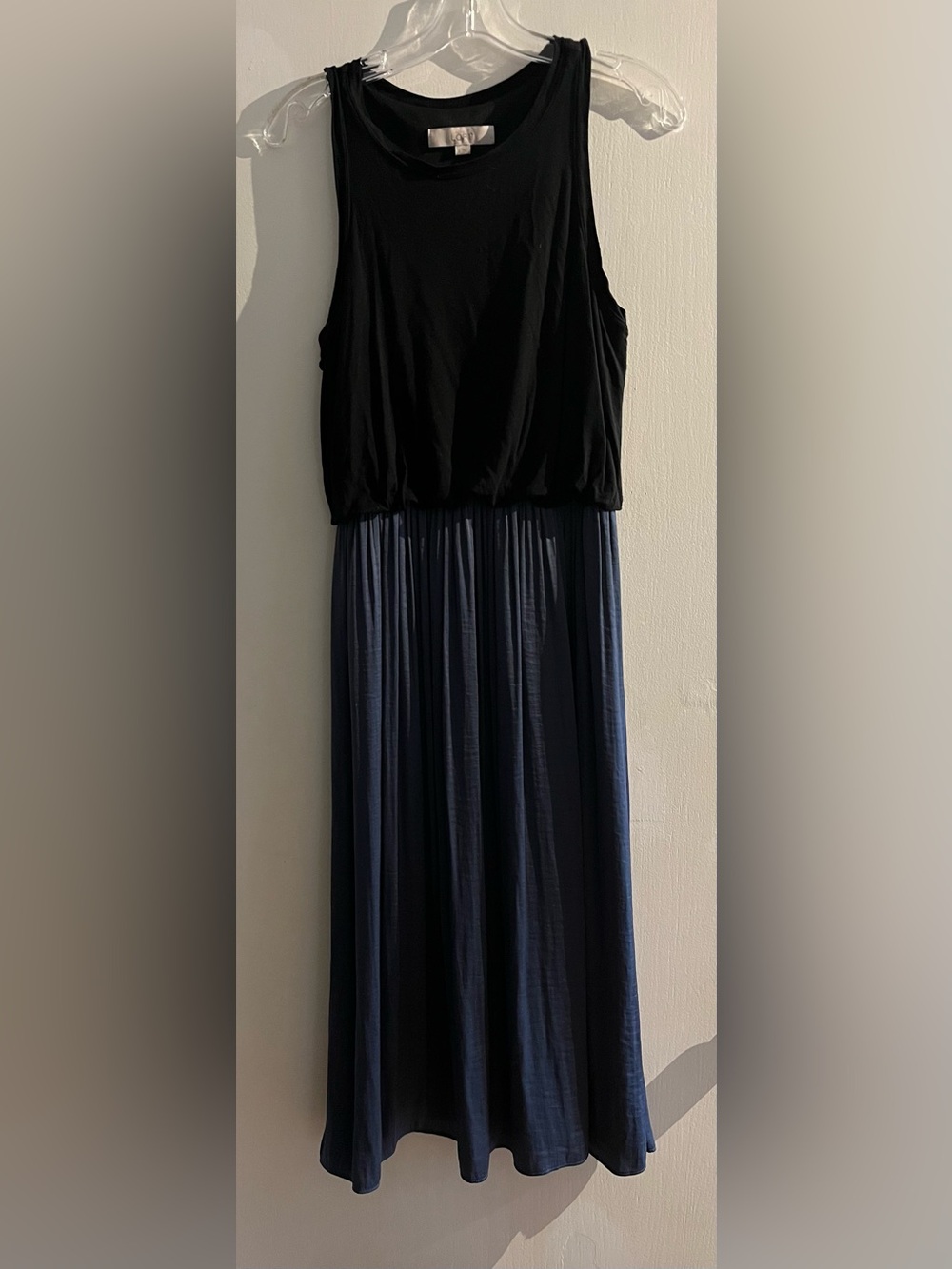 Loft Dress Black and Slate Blue Size S